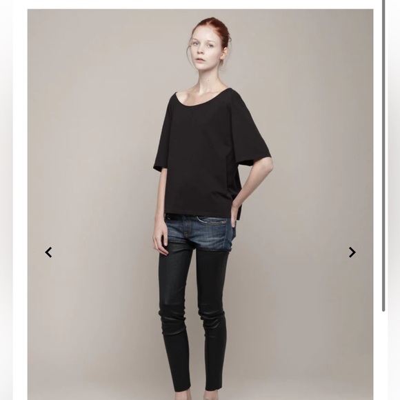 R13 Denim Leather Chaps Shorts Pants SIZE 25 - Picture 2 of 8